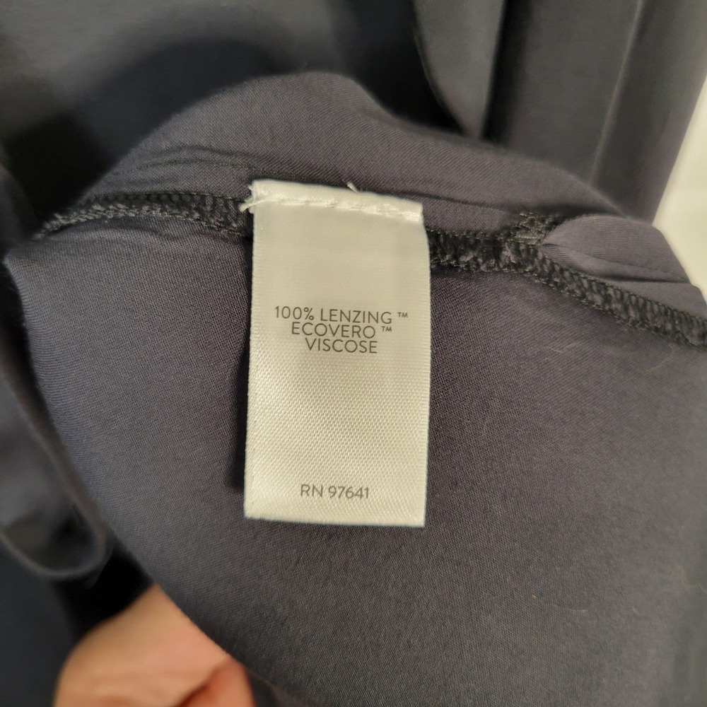 Pure Jill Side Tie Dress Size 2X Faux Wrap Minimalist Lagenlook‎ Sustainable - Picture 6 of 9